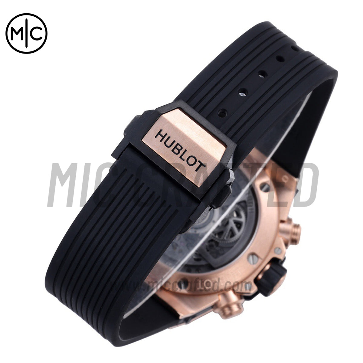 Big Bang Unico 42mm RG Skeleton Dial on Black Rubber Strap – Premium Edition