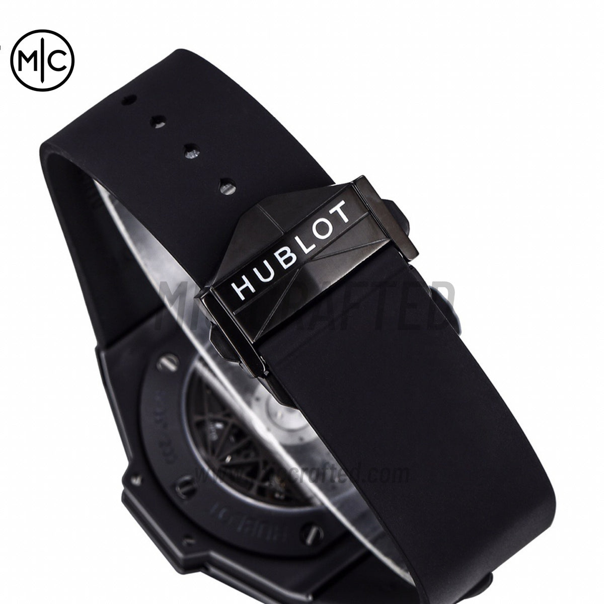 Big Bang Sang Bleu II Black Ceramic on Black Rubber Strap – Premium Edition
