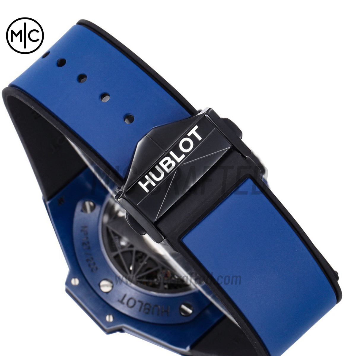 Big Bang Sang Bleu II Blue Ceramic on Blue Rubber Strap – Premium Edition
