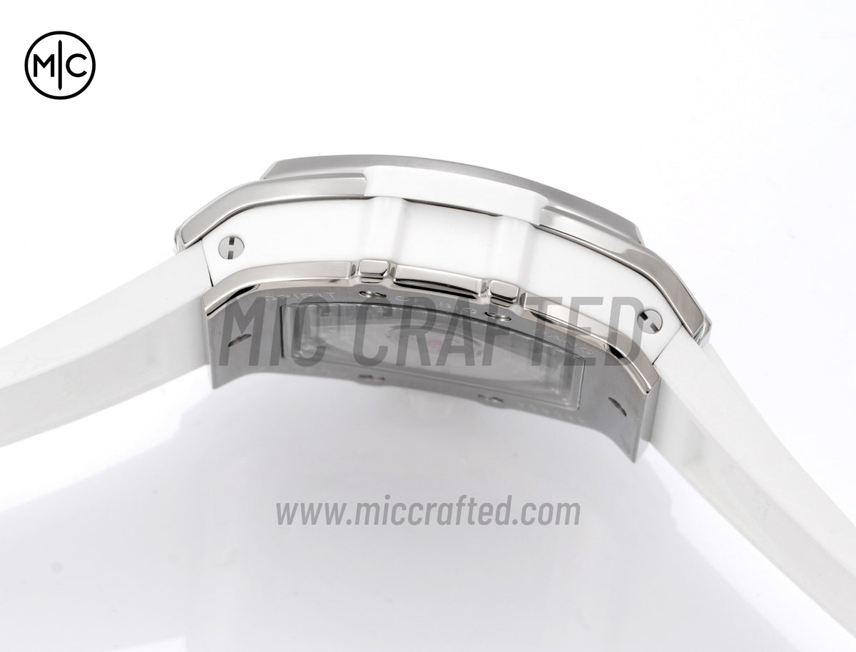 Spirit of Big Bang 女士款 39mm 白色錶盤搭配白色橡膠錶帶 - 尊貴版