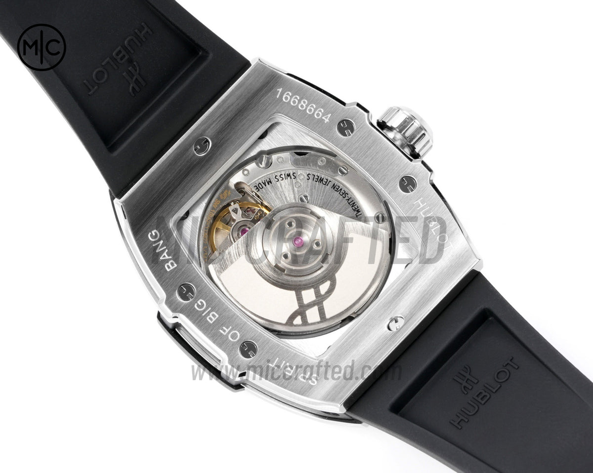 Spirit of Big Bang Ladies 39mm Black Dial on Black Rubber Strap – Premium Edition