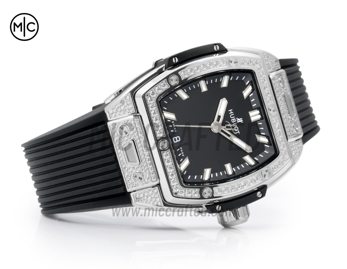 Spirit of Big Bang Ladies 39mm Black Dial on Black Rubber Strap – Premium Edition