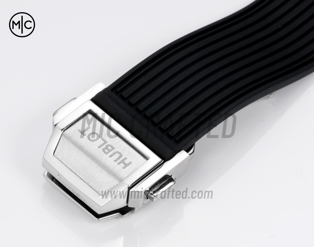 Spirit of Big Bang Ladies 39mm Black Dial on Black Rubber Strap – Premium Edition