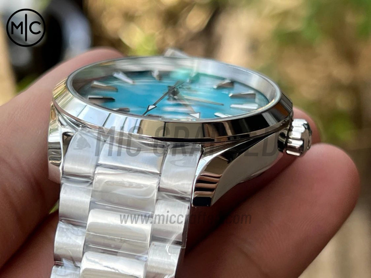 Aqua Terra 150M 41mm SS urquoise Dial on SS Braceletl – Premium Edition