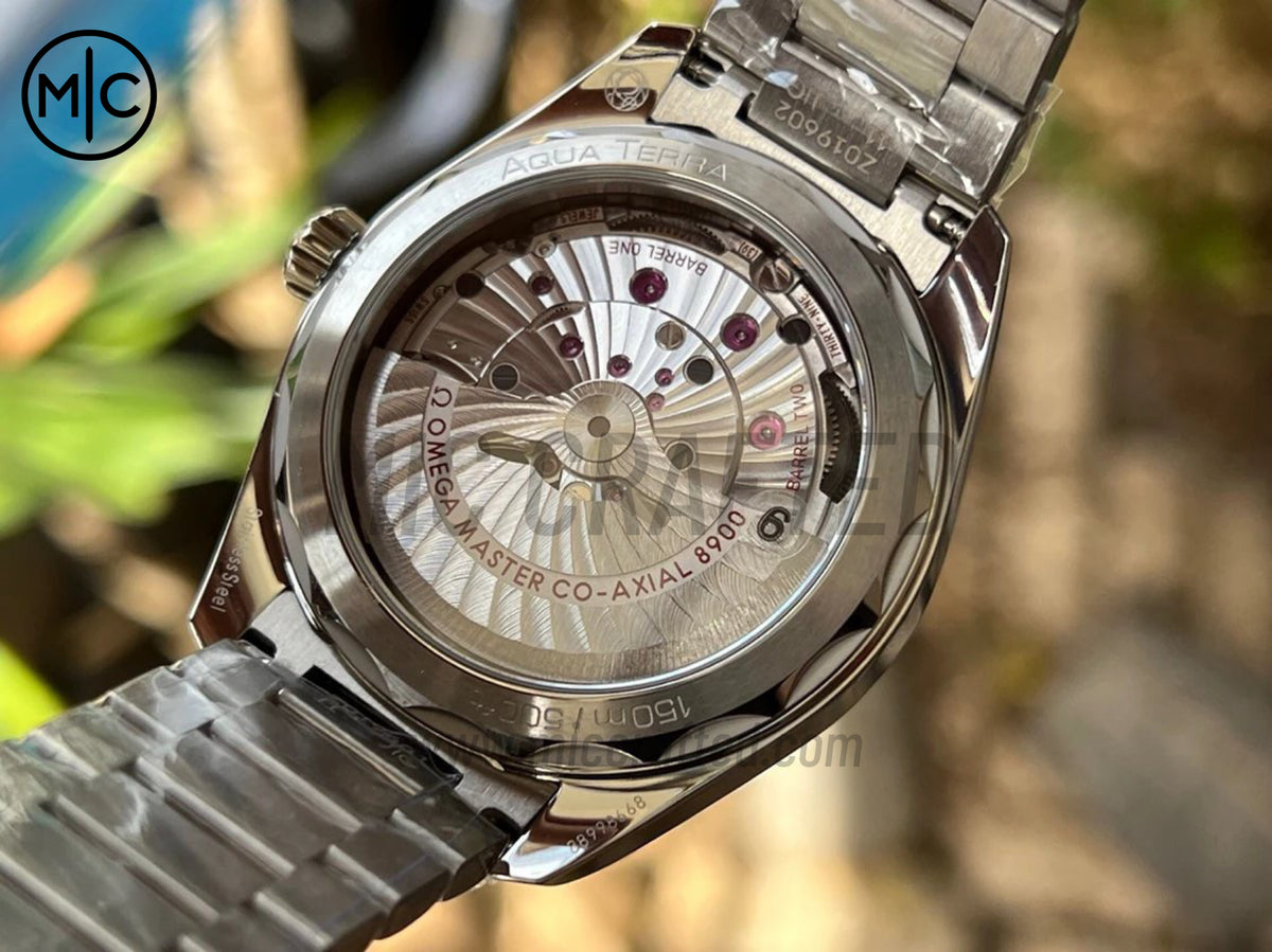 Aqua Terra 150M 41mm SS urquoise Dial on SS Braceletl – Premium Edition