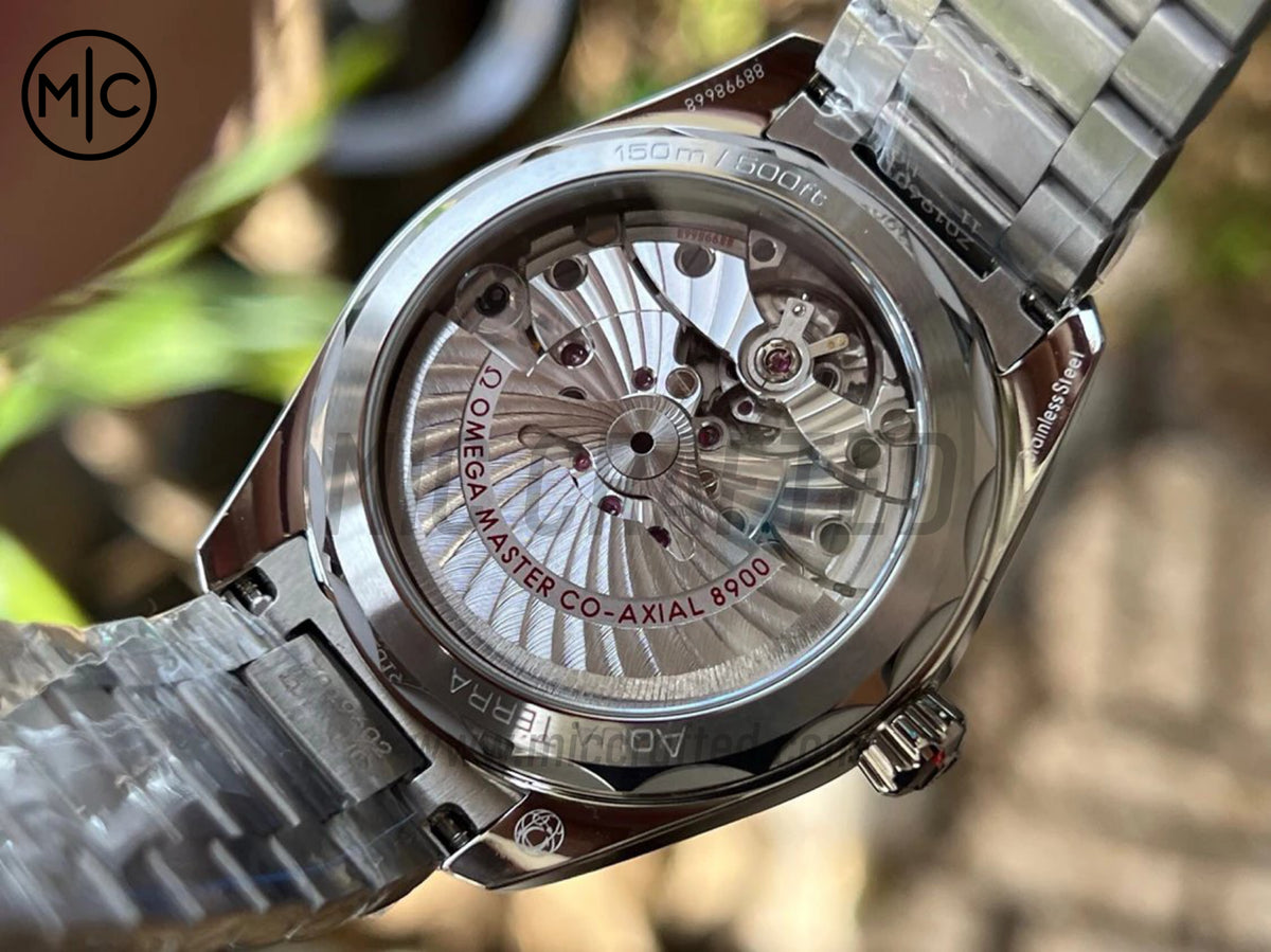 Aqua Terra 150M 41mm SS urquoise Dial on SS Braceletl – Premium Edition