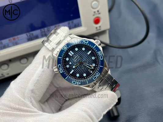 Seamaster Diver 300M Summer Blue Dial on SS Bracelet – Premium Edition