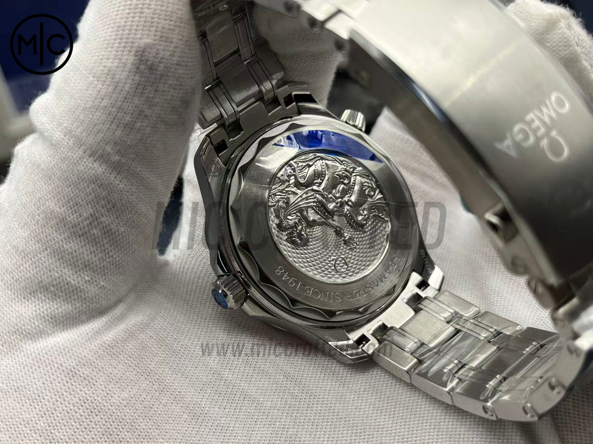 Seamaster Diver 300M Summer Blue Dial on SS Bracelet – Premium Edition