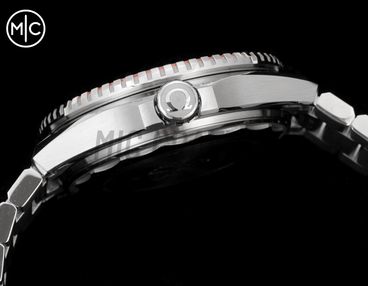 Planet Ocean 600M 42mm Orange Bezel on SS Bracelet – Premium Edition