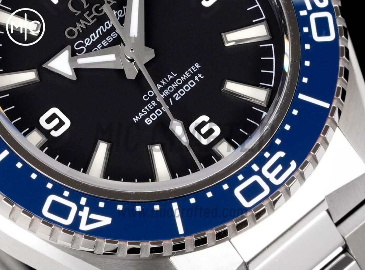 Planet Ocean 600M 42mm Blue Bezel on SS Bracelet – Premium Edition