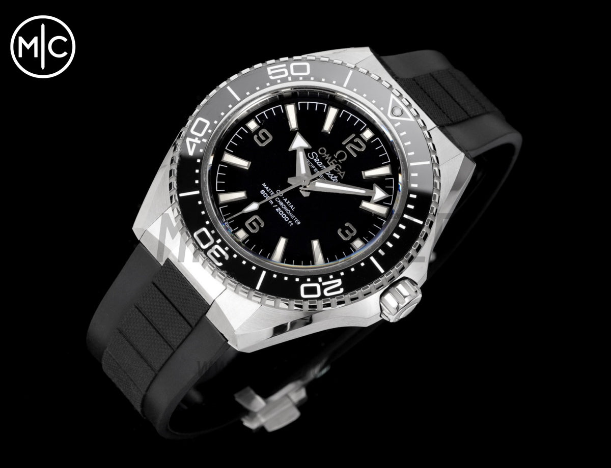 Planet Ocean 600M 42mm Black Bezel on Black Rubber Strap – Premium Edition