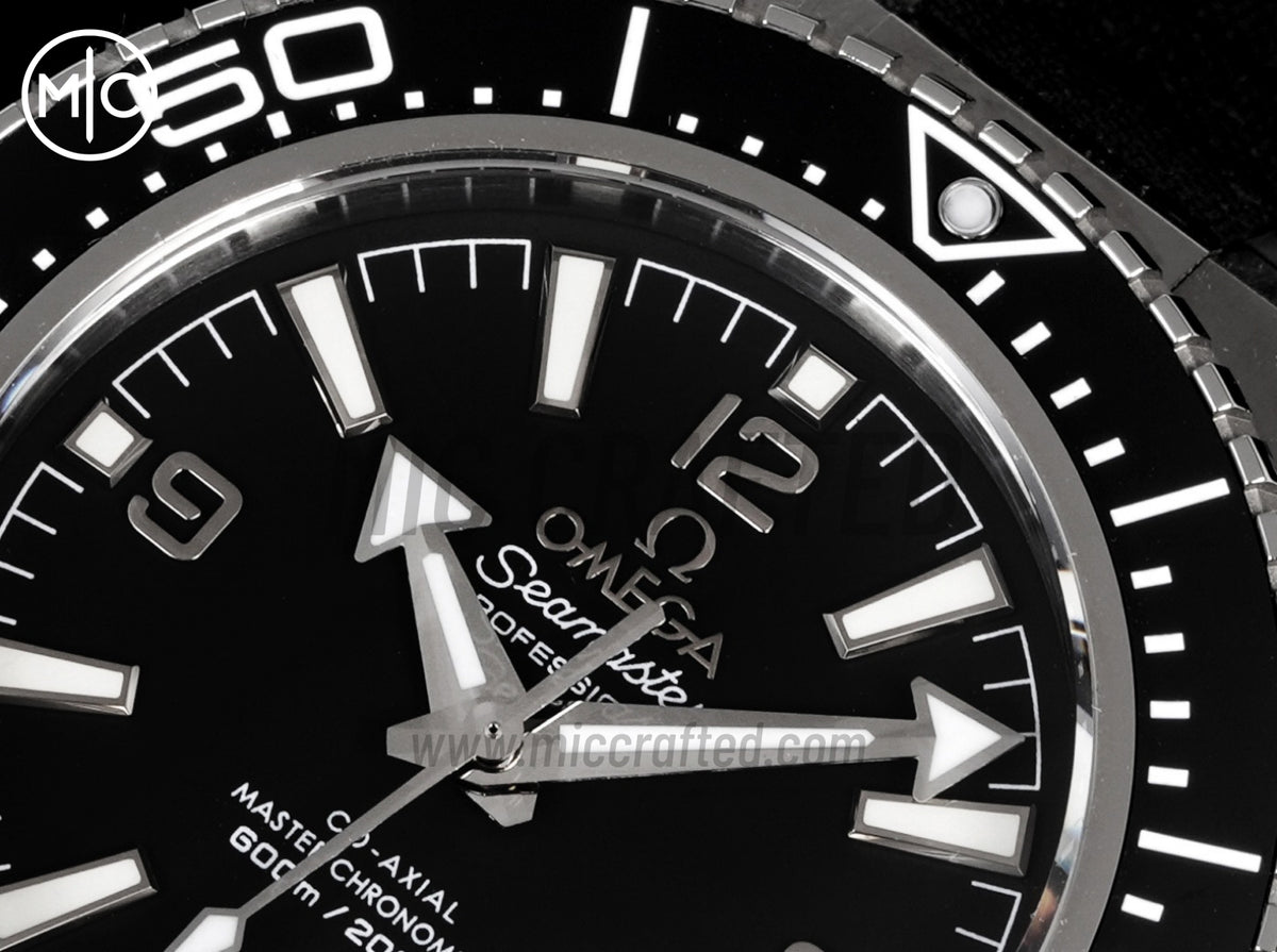 Planet Ocean 600M 42mm Black Bezel on Black Rubber Strap – Premium Edition