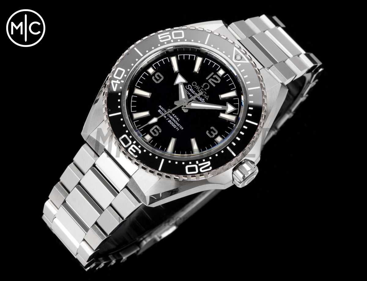 Planet Ocean 600M 42mm Black Bezel on SS Bracelet – Premium Edition