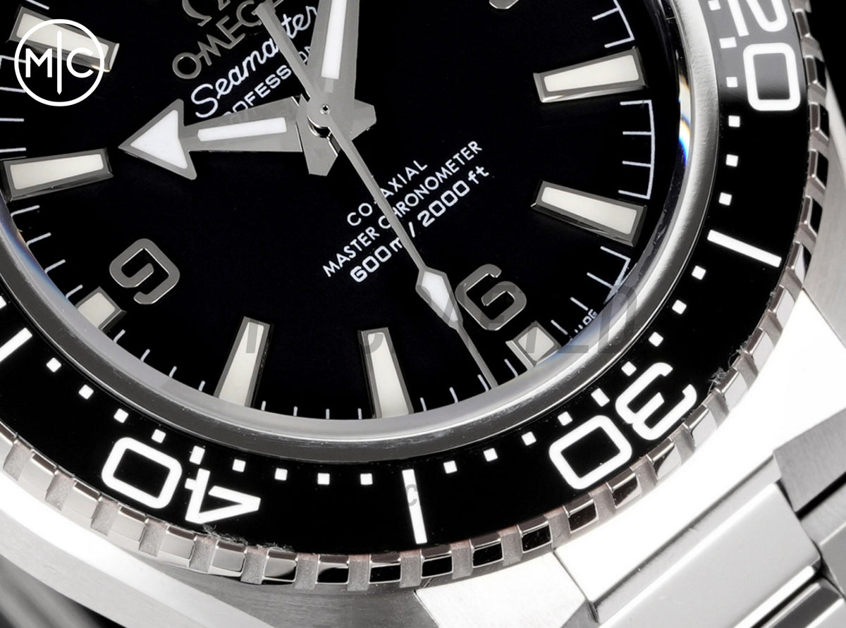 Planet Ocean 600M 42mm Black Bezel on SS Bracelet – Premium Edition