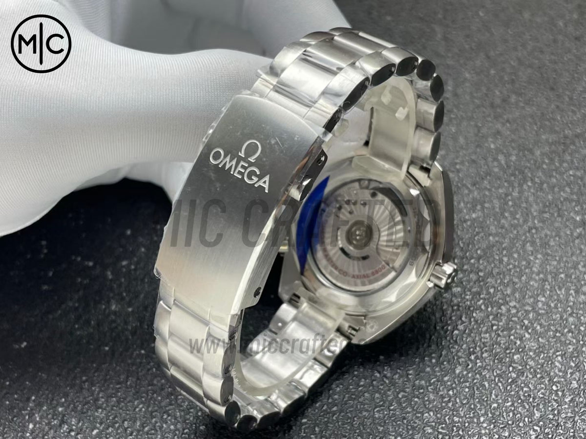 Planet Ocean 600M 39.5mm SS Blue Dial Blue Bezel on SS Bracelet – Premium Edition