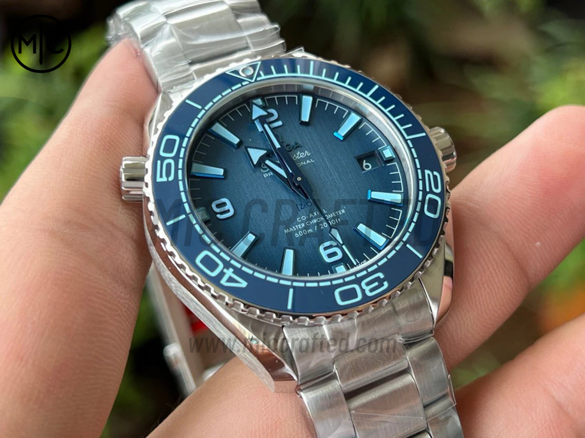 Planet Ocean 39.5mm Summer Blue Dial on SS Bracelet – Premium Edition