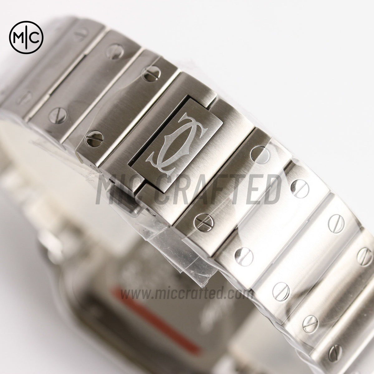 Santos De Cartier 40mm 白色錶盤配 SS SmartLinks 錶鏈 - 尊享版