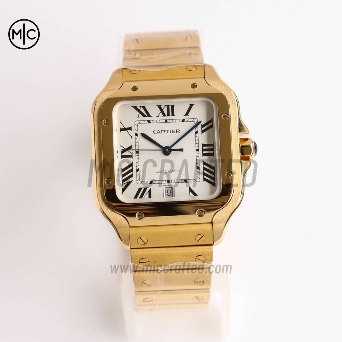 Santos De Cartier 40mm 白色錶盤配 YG SmartLinks 錶鏈 - 尊享版