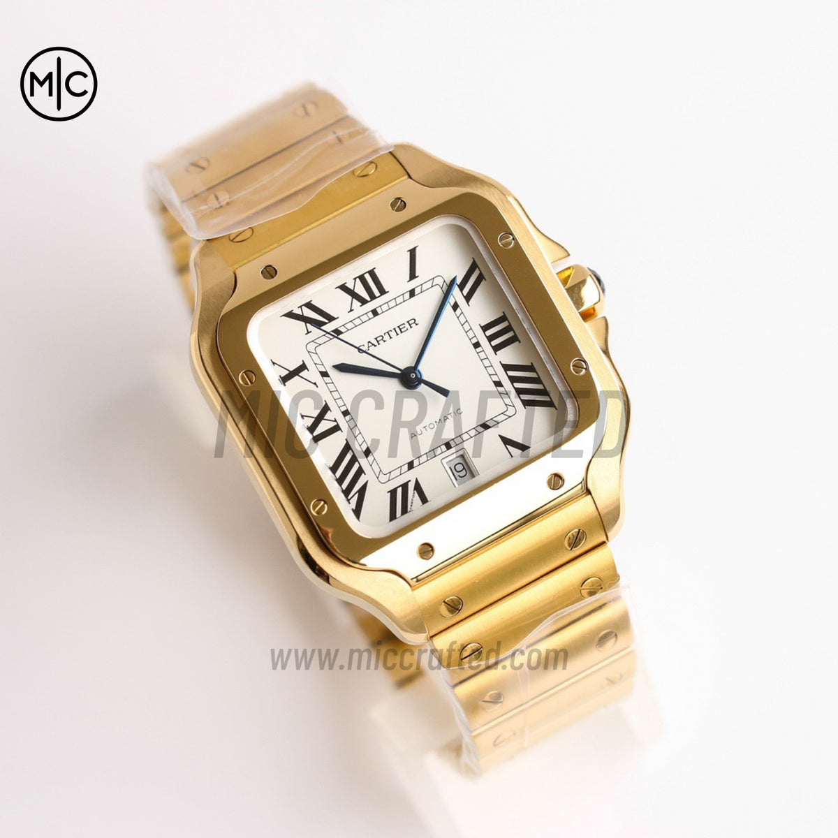 Santos De Cartier 40mm 白色錶盤配 YG SmartLinks 錶鏈 - 尊享版