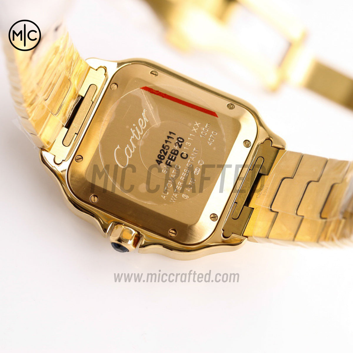 Santos De Cartier 40mm 白色錶盤配 YG SmartLinks 錶鏈 - 尊享版