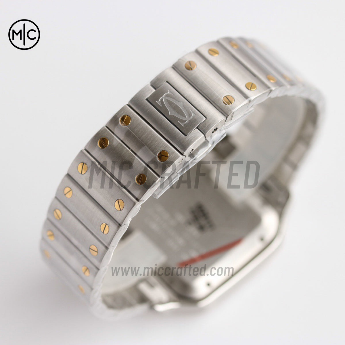 Santos De Cartier 40mm 白色錶盤配 SS/YG SmartLinks 錶鏈 - 尊享版