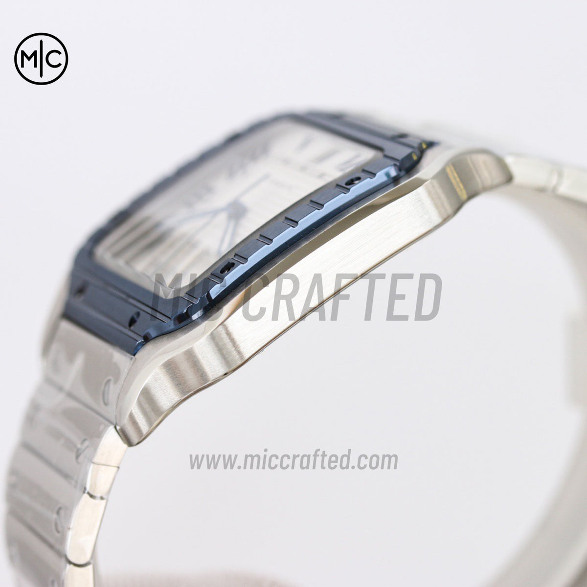 Santos De Cartier 40mm 白色錶盤配 SS SmartLinks 錶鏈 - 尊享版