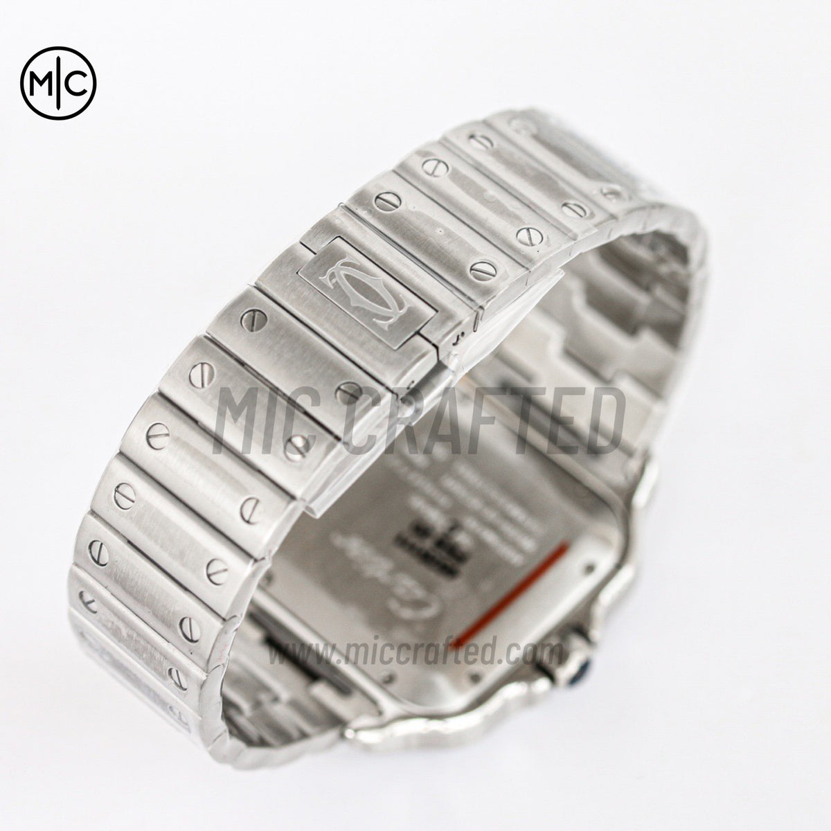 Santos De Cartier 40mm 白色錶盤配 SS SmartLinks 錶鏈 - 尊享版