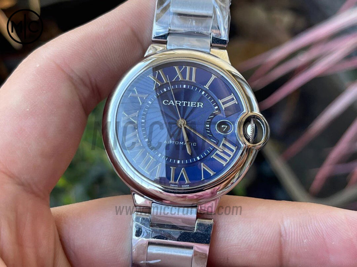 Ballon Bleu 40mm SS 藍色紋理錶盤配 SS 錶鏈 - 尊享版