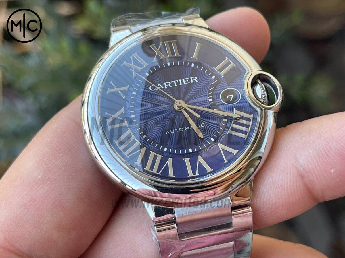Ballon Bleu 40mm SS 藍色紋理錶盤配 SS 錶鏈 - 尊享版