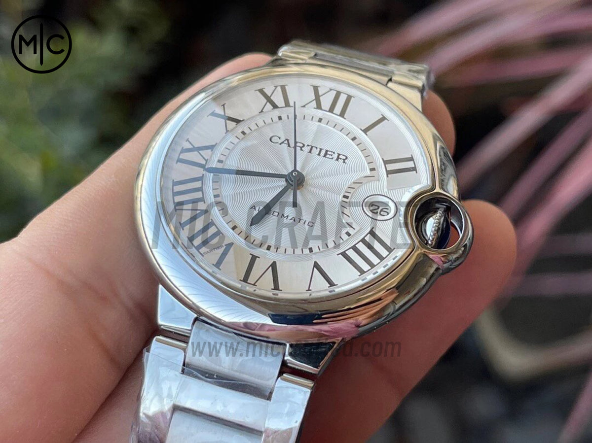 Ballon Bleu 40mm SS 白色紋理錶盤配 SS 錶鏈 - 尊享版