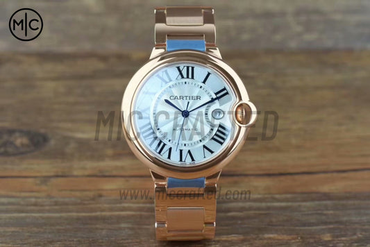 Ballon Bleu 42mm RG White Texture Dial on RG Bracelet – Premium Edition