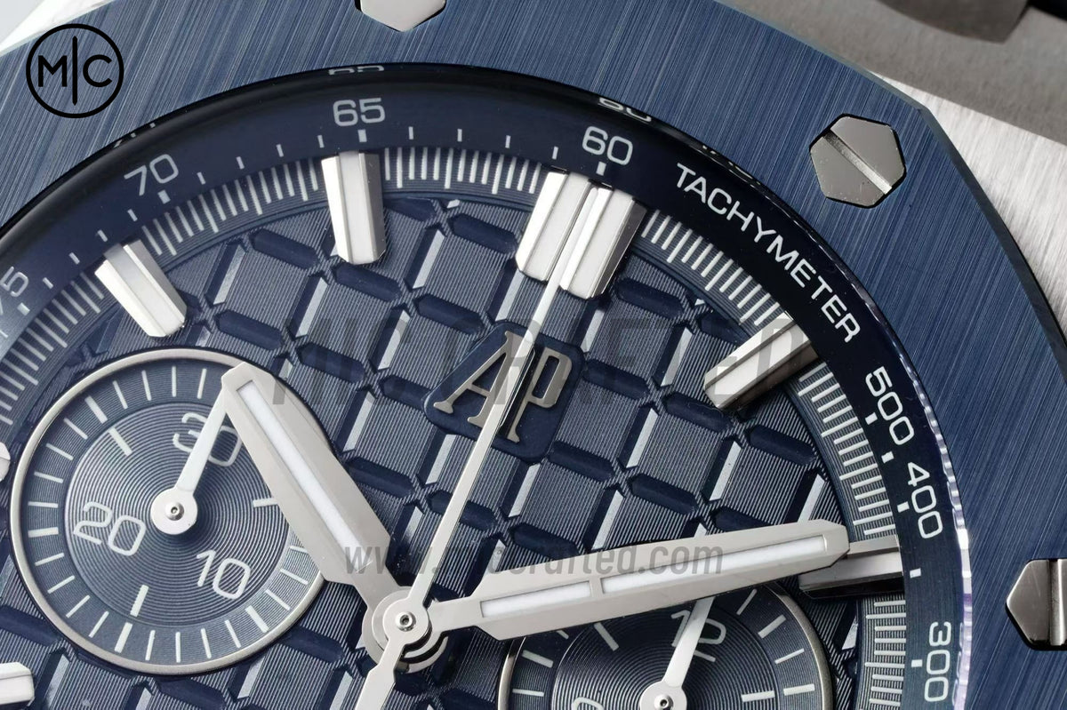 Royal Oak Offshore 43mm 26420SO Bleu Nuit Nuage 配藍色小牛皮錶帶 - 尊貴版