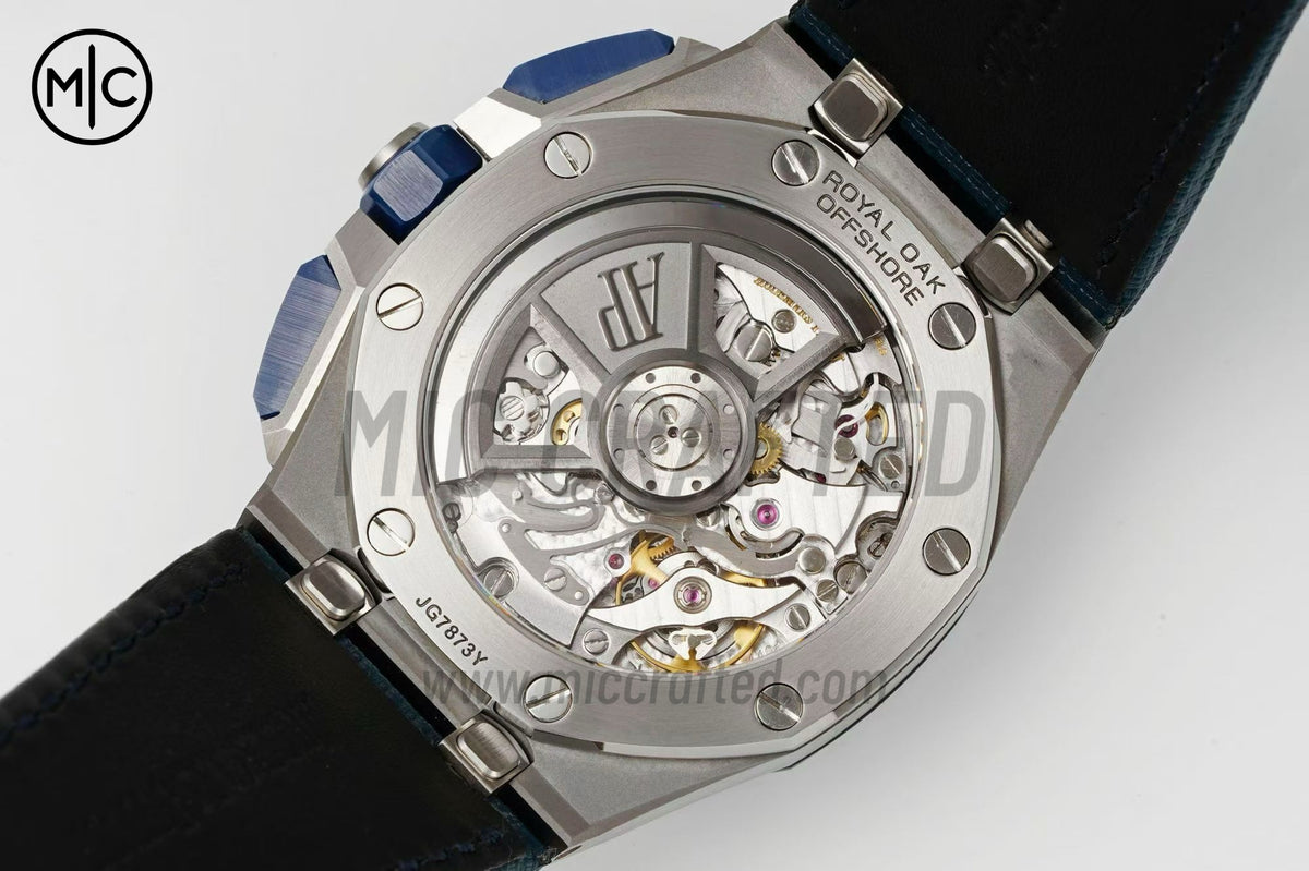 Royal Oak Offshore 43mm 26420SO Bleu Nuit Nuage 配藍色小牛皮錶帶 - 尊貴版
