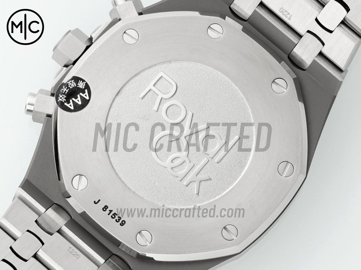 Royal Oak Chrono 41mm 26331 SS White/Black Dial on SS Bracelet – Premium Edition