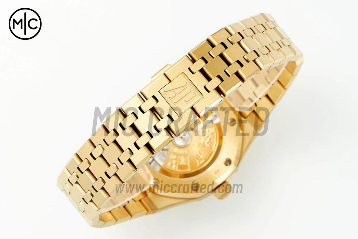 Royal Oak 37mm 15450 YG White Dial on YG Bracelet – Premium Edition