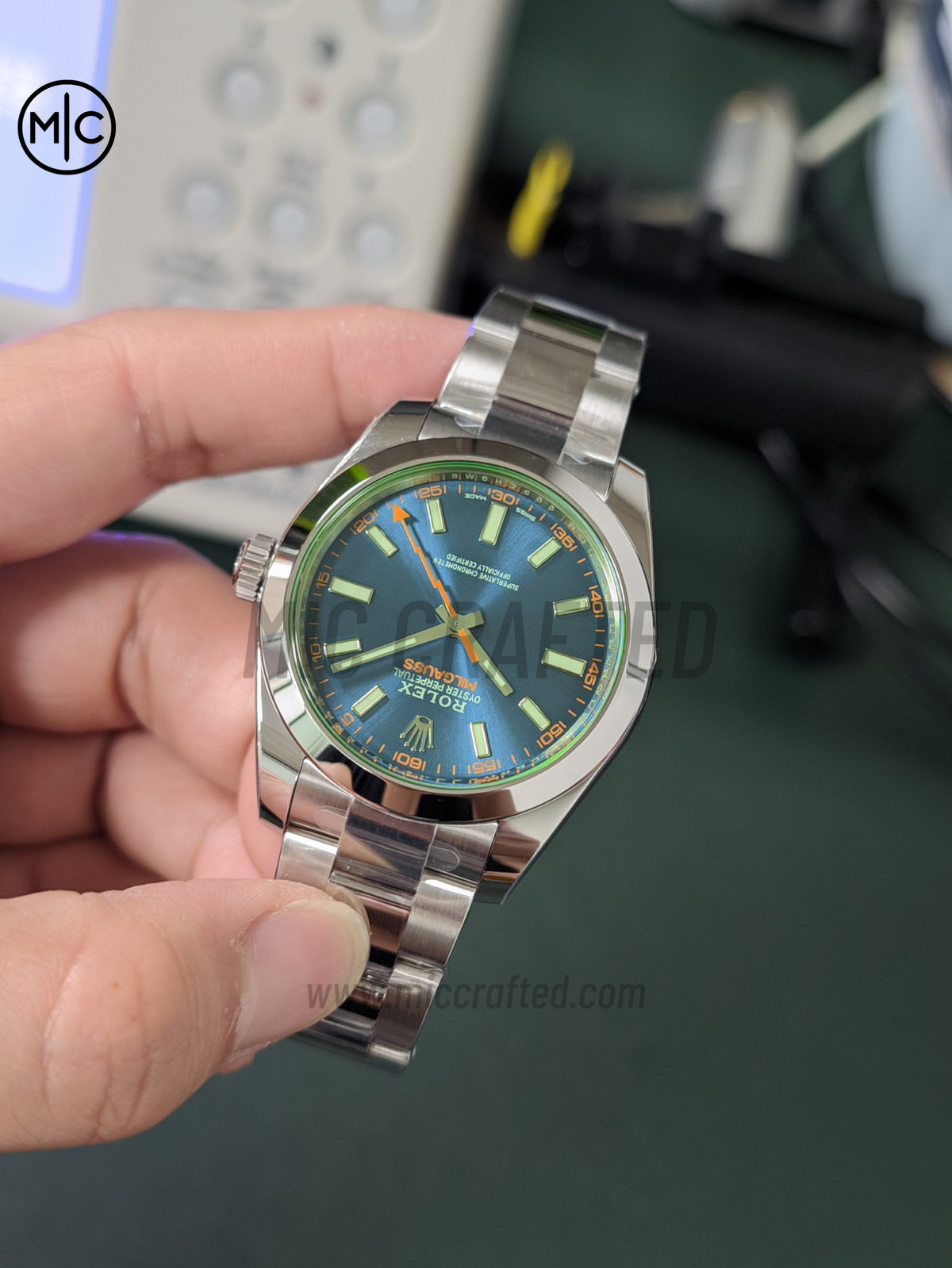 Milgauss 116400GV 40mm 904L Steel Blue Dial on SS Bracelet – Premium Edition