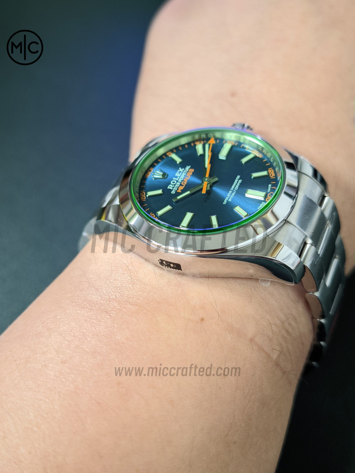 Milgauss 116400GV 40mm 904L Steel Blue Dial on SS Bracelet – Premium Edition