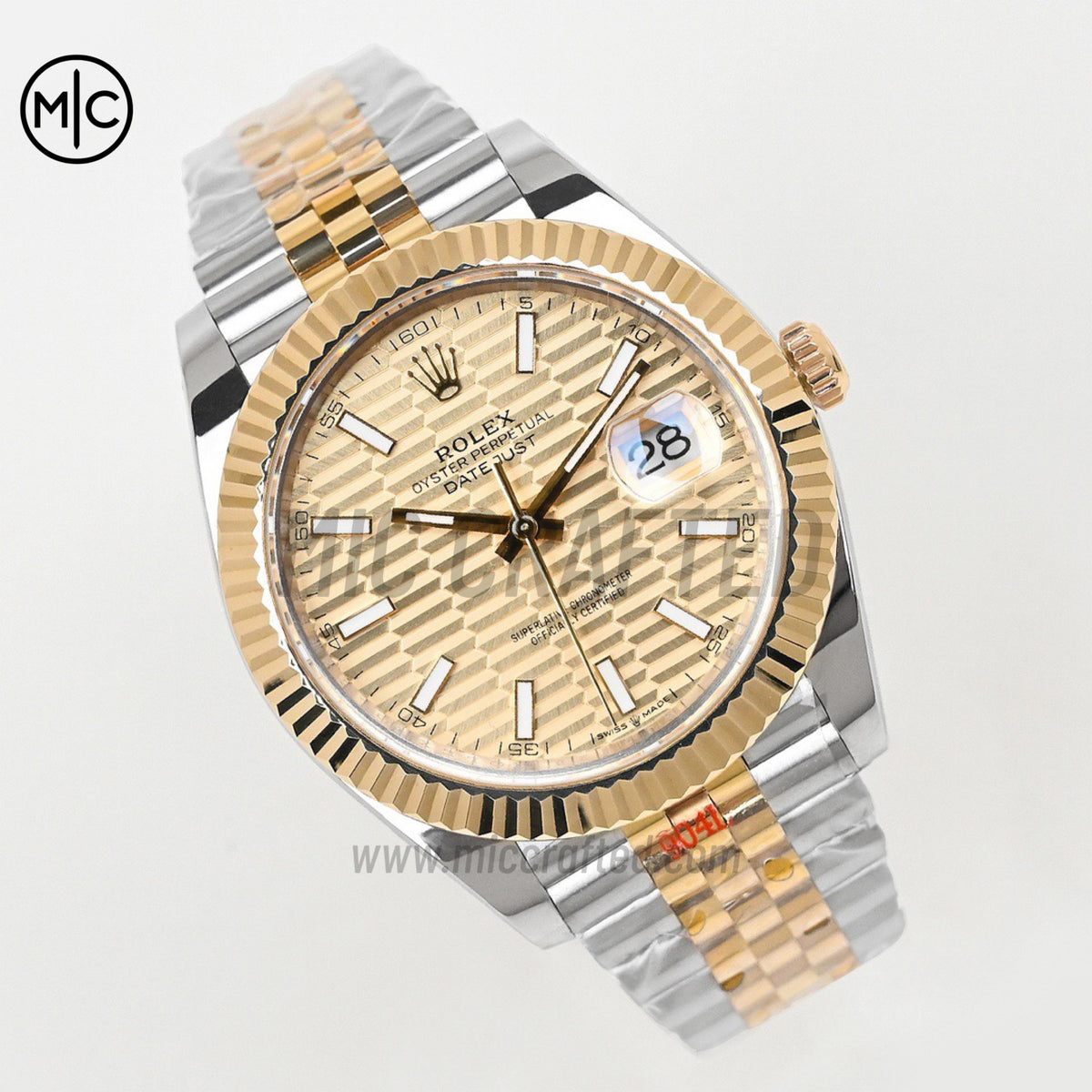 DateJust 41 126333 YG Texuted Dial on SS/YG Jubilee Bracelet – Premium Edition