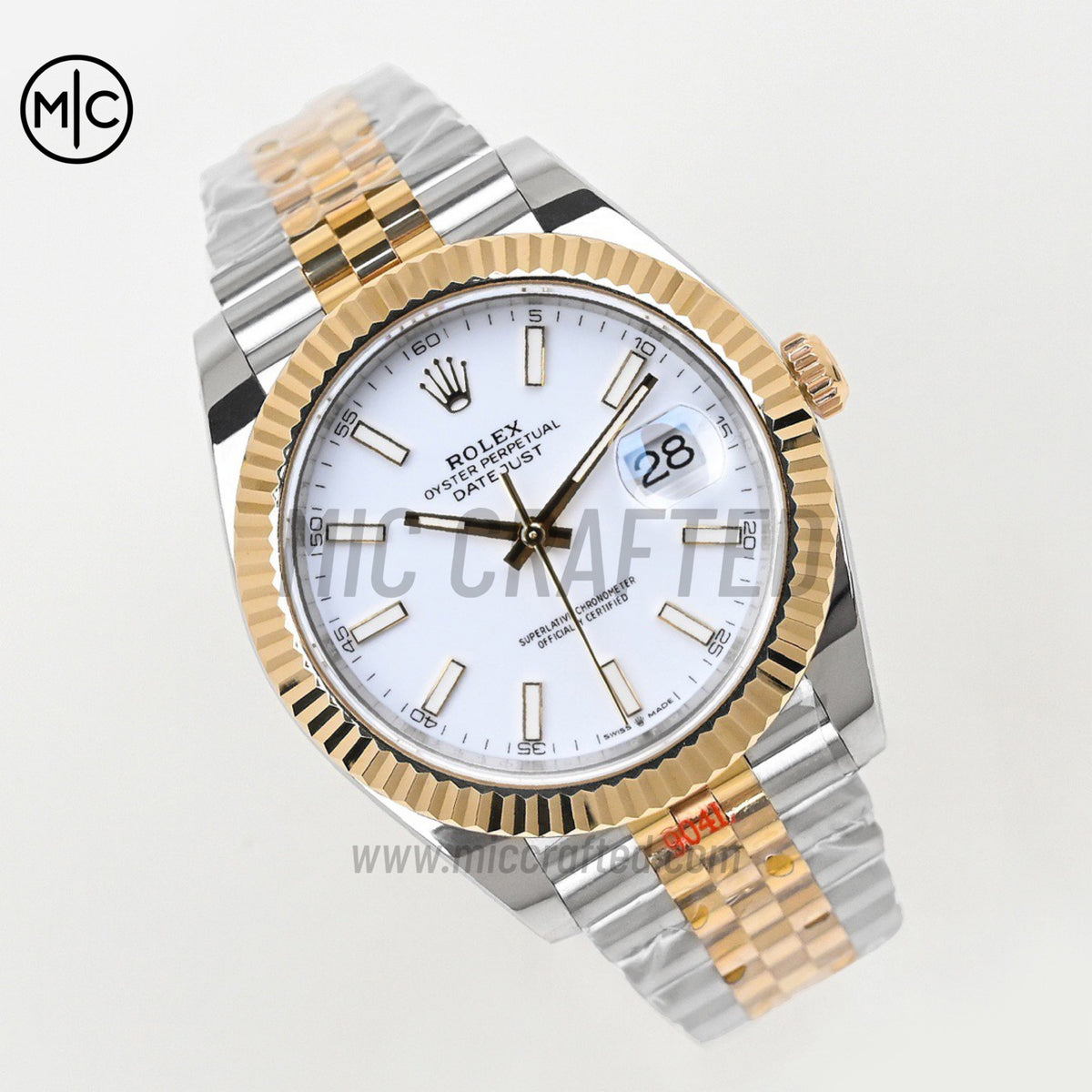 DateJust 41 126333 SS/YG White Stick Dial on Jubilee Bracelet – Premium Edition