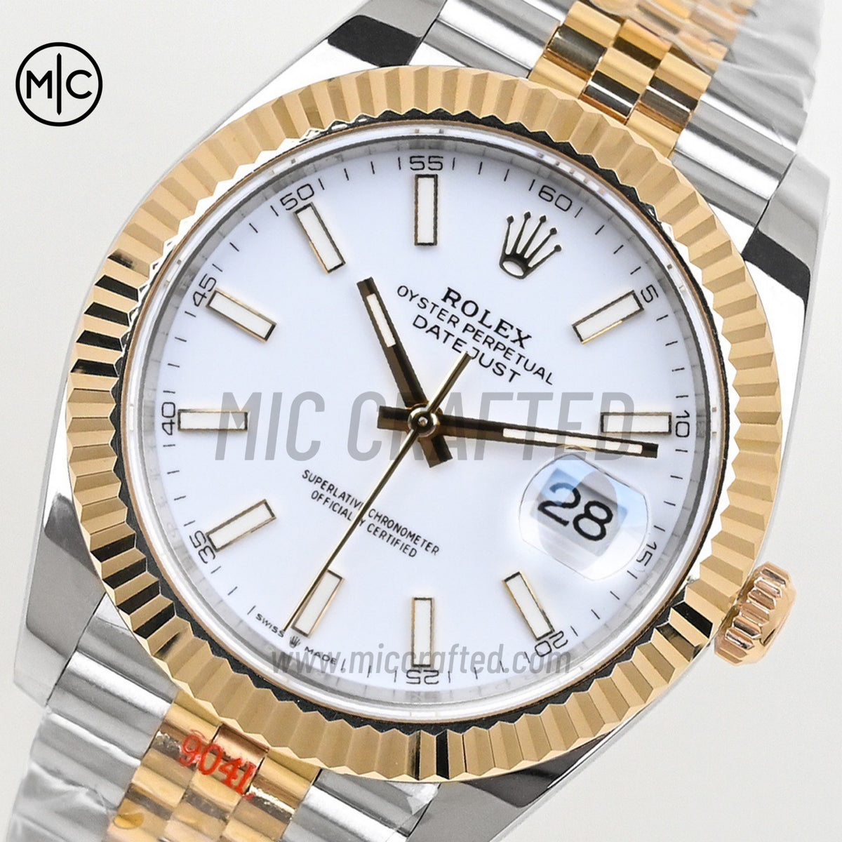 DateJust 41 126333 SS/YG White Stick Dial on Jubilee Bracelet – Premium Edition