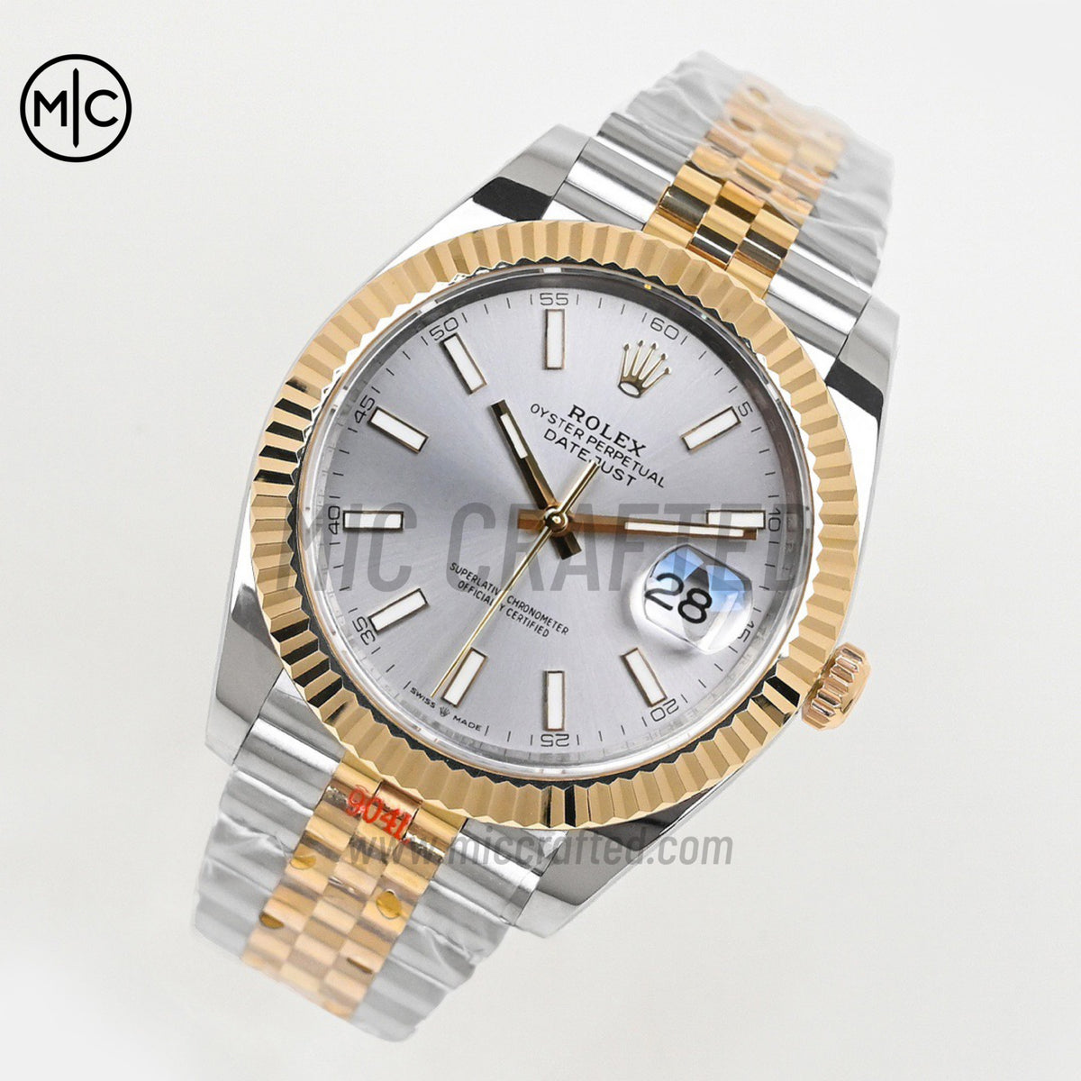 DateJust 41 126333 SS/YG Silver Stick Dial on Jubilee Bracelet – Premium Edition