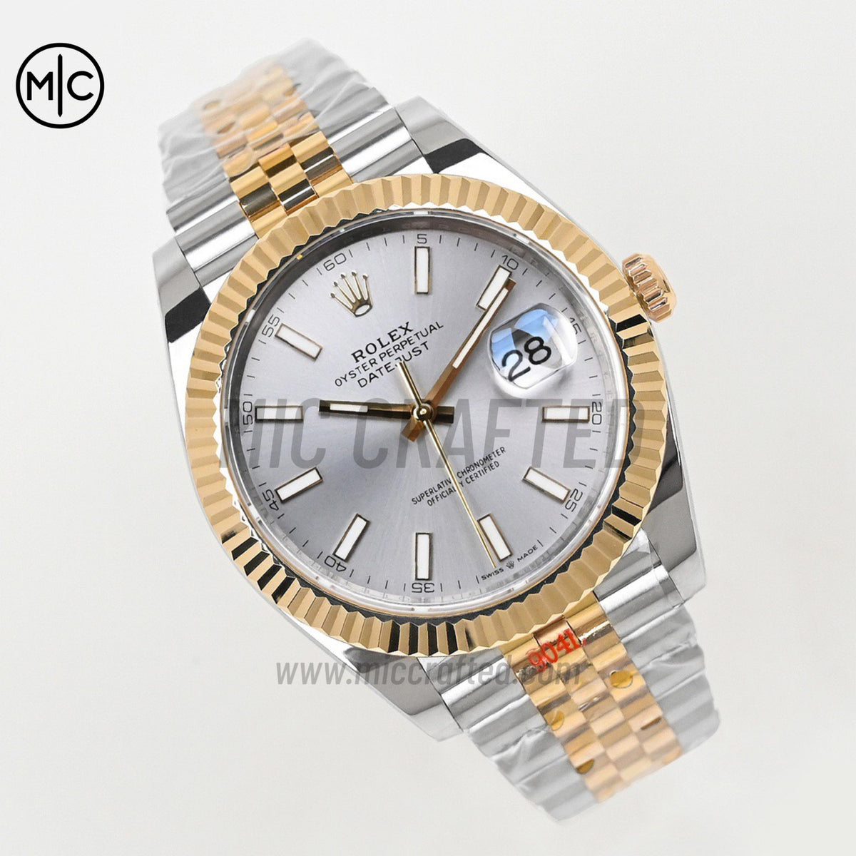 DateJust 41 126333 SS/YG Silver Stick Dial on Jubilee Bracelet – Premium Edition