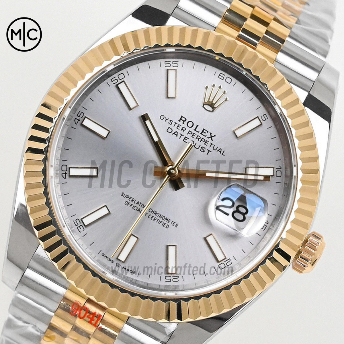 DateJust 41 126333 SS/YG Silver Stick Dial on Jubilee Bracelet – Premium Edition