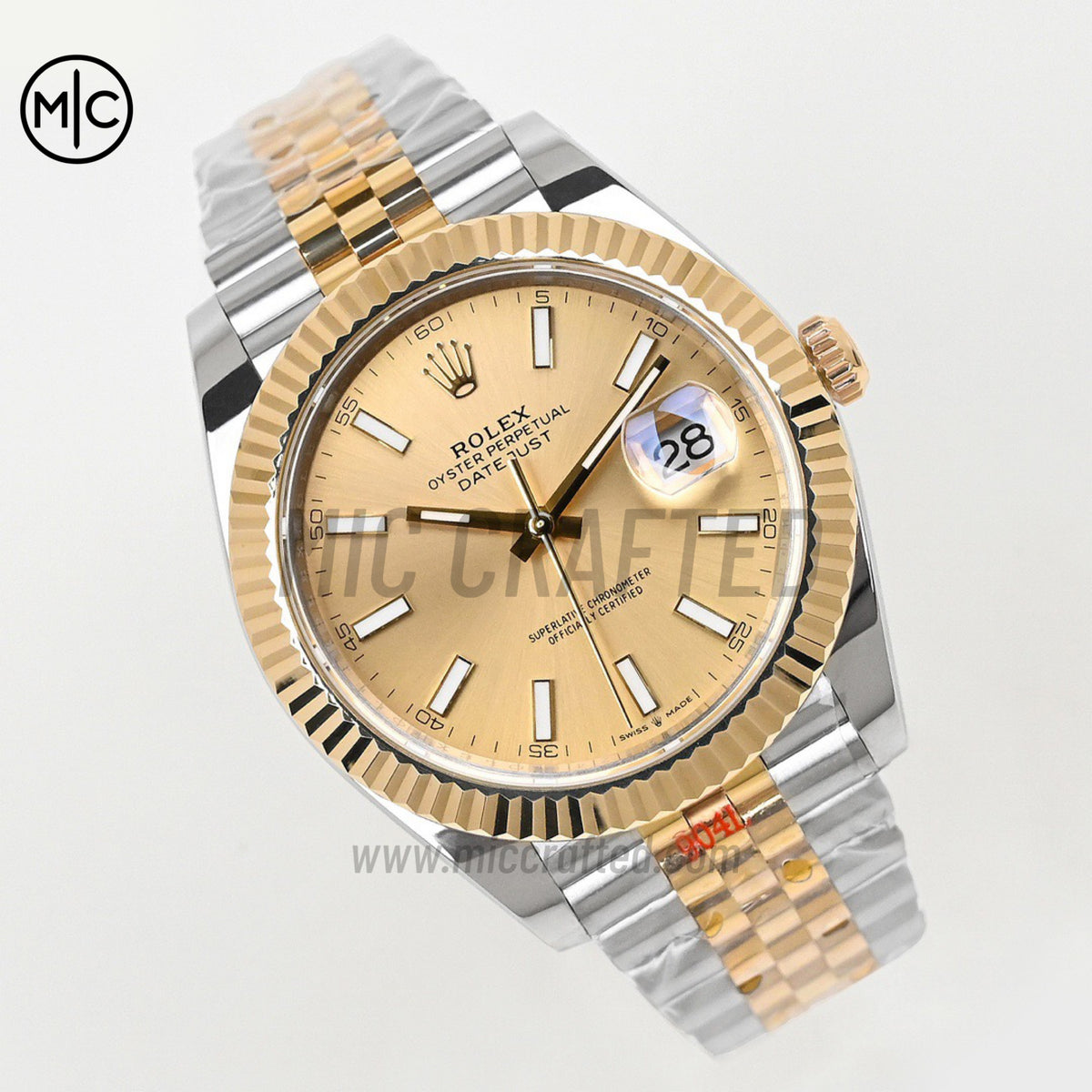 DateJust 41 126333 SS/YG YG Stick Dial on Jubilee Bracelet – Premium Edition
