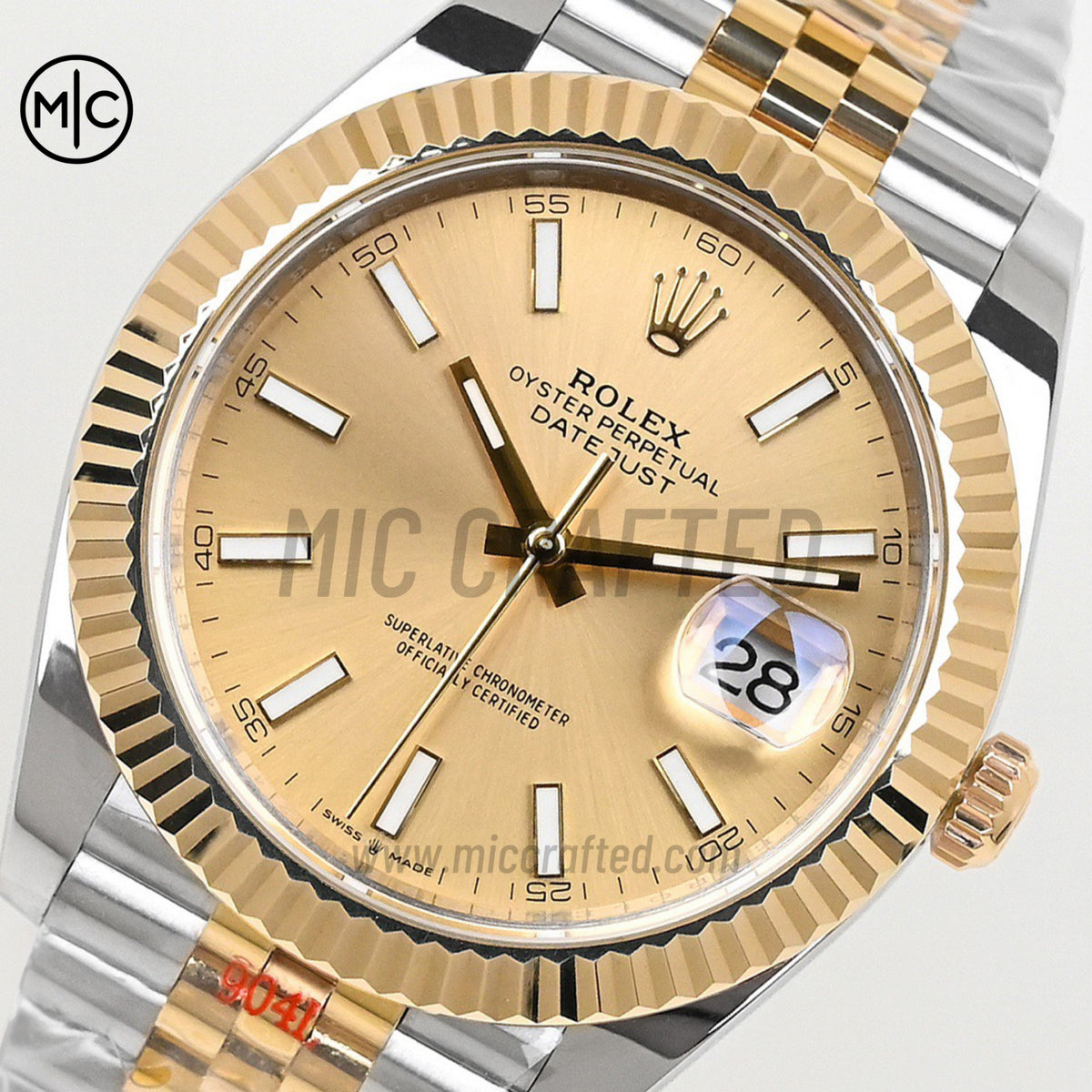 DateJust 41 126333 SS/YG YG Stick Dial on Jubilee Bracelet – Premium Edition