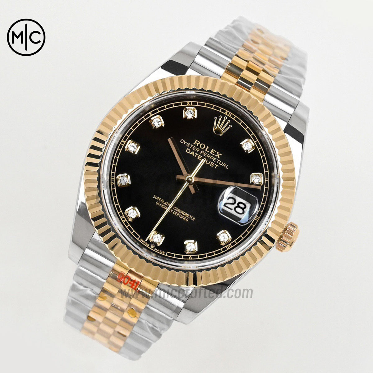 Datejust 41 126333 黑色鑽石錶盤，搭配 Jubilee 鍊帶 - 尊貴版