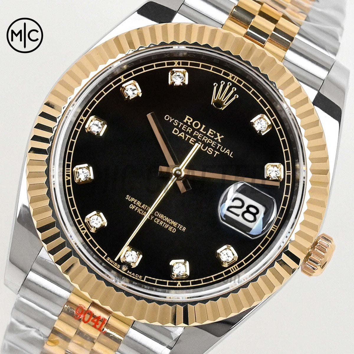 Datejust 41 126333 黑色鑽石錶盤，搭配 Jubilee 鍊帶 - 尊貴版