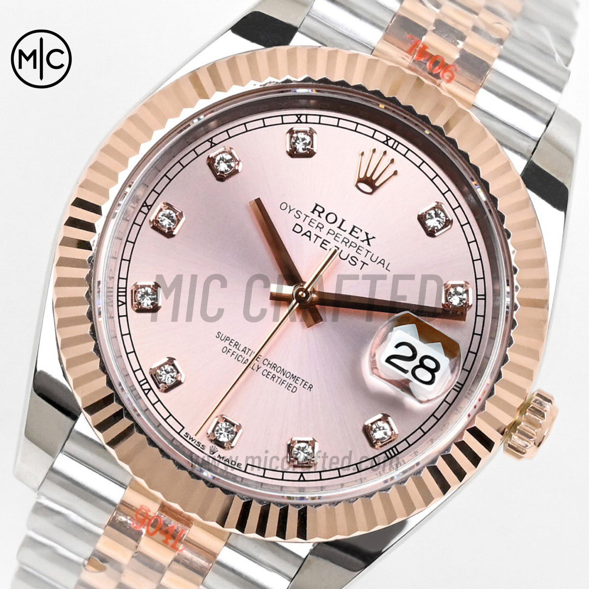 DateJust 41 126331 SS/RG RG Diamonds Dial on Jubilee Bracelet– Premium Edition