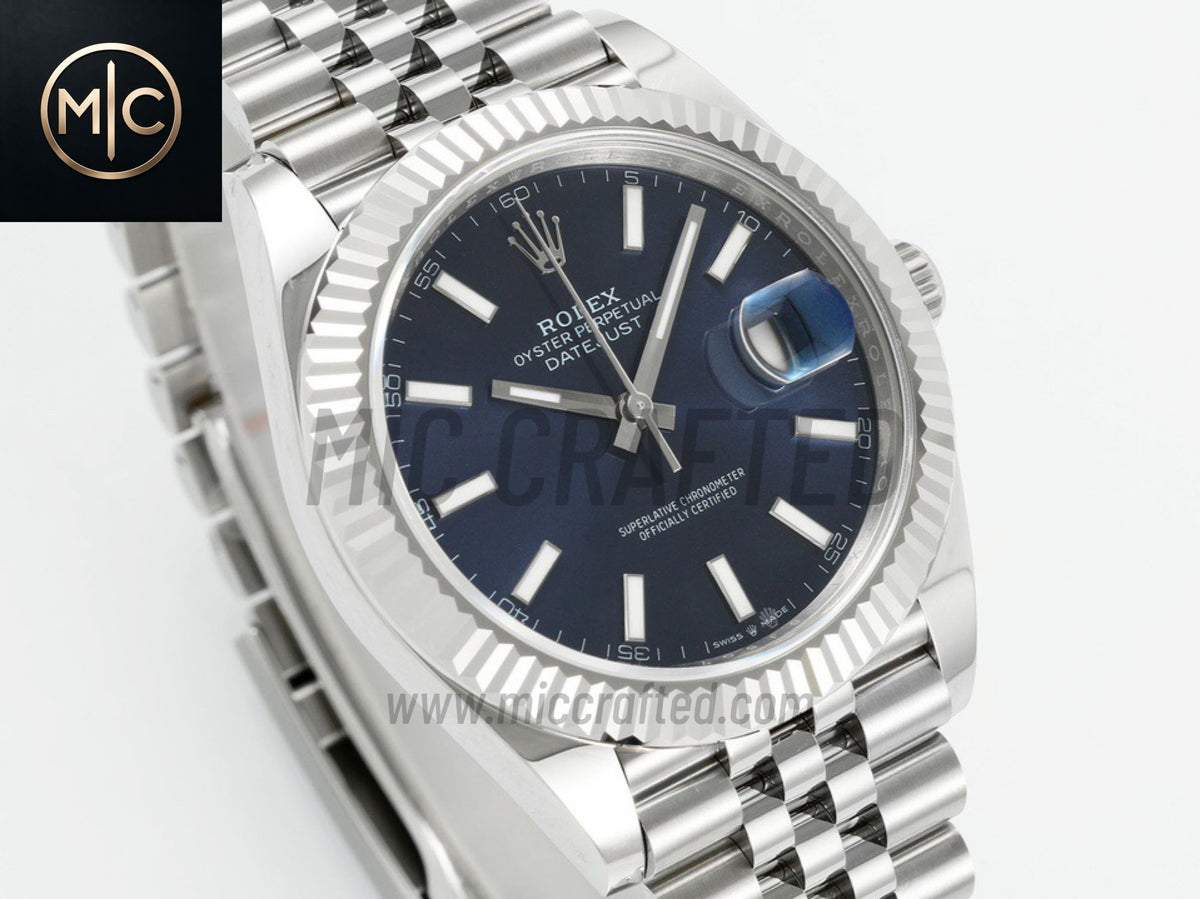 DateJust 41mm 126334 Blue Stick Dial on Jubilee Bracelet – Premium Edition