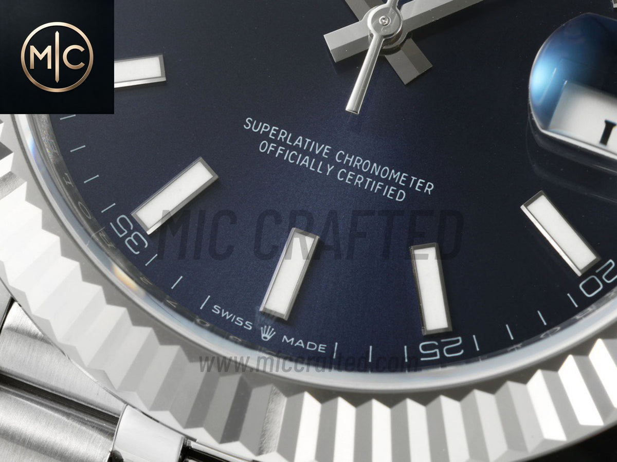 DateJust 41mm 126334 Blue Stick Dial on Jubilee Bracelet – Premium Edition